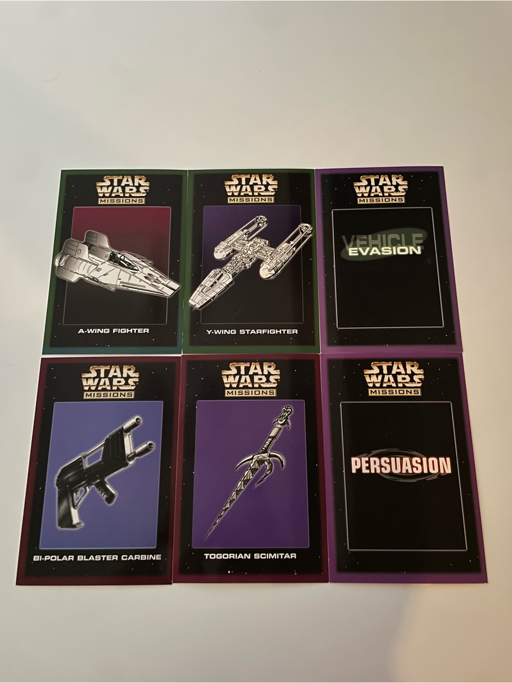 Star Wars Missions Card Set - Purple & Green Accents